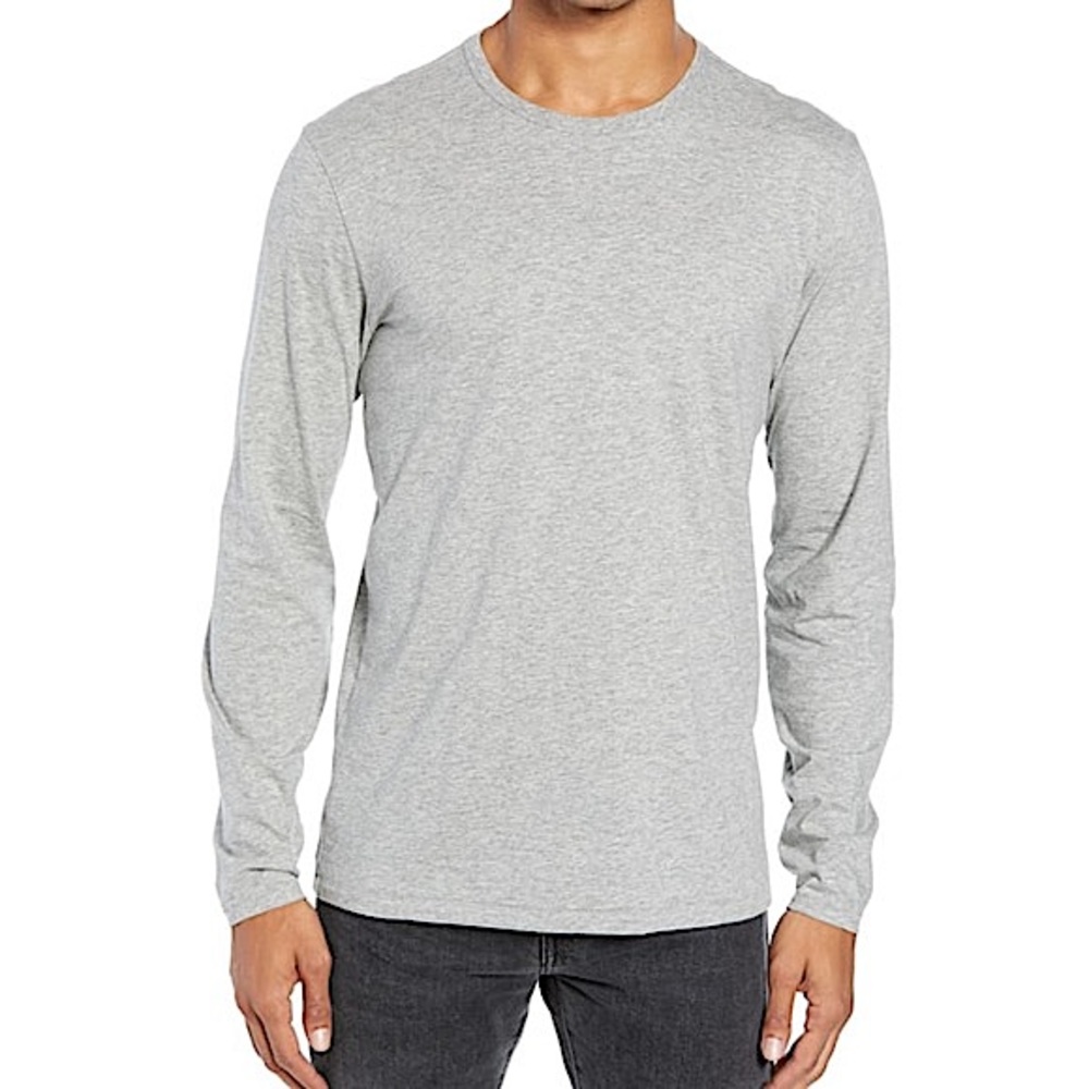 Rag & Bone Classic Long Sleeve Tee Heather Grey - Picture 5 of 16